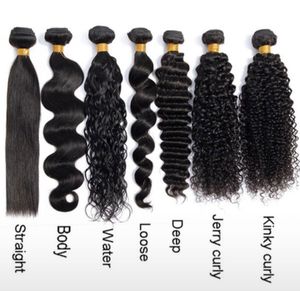 Cheveux humains indiens 100% naturels Body Wave Remy Hair Bundles épais doux et longue durée perruques de style vague d'eau - Product Image 3
