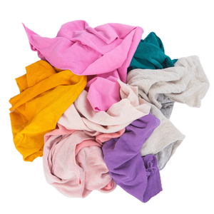 Nuovo panno rifiuti tessili pulizia industriale di colore misto spugna 100% stracci di cotone per pulire acqua e olio dall'auto - Product Image 1