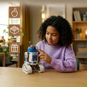 70002 R2-D2 Robot Reparador Galáctico, Juguetes de Ladrillos, 740 Piezas, MOC Star, Juego de Bloques de Construcción para Jugar y Exhibir - Product Image 3
