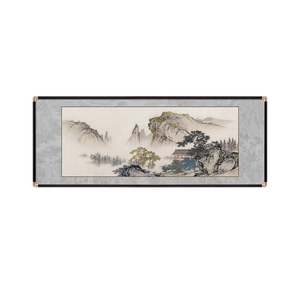 Noyau <span class=keywords><strong>de</strong></span> peinture <span class=keywords><strong>de</strong></span> soie <span class=keywords><strong>de</strong></span> peinture <span class=keywords><strong>de</strong></span> <span class=keywords><strong>paysage</strong></span> <span class=keywords><strong>chinois</strong></span> traditionnel, peinture décorative <span class=keywords><strong>de</strong></span> processus <span class=keywords><strong>de</strong></span> feuille d'or pour le bureau et l'usage à la maison - Product Image 6