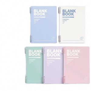 High Aesthetic Large A5 Diary Notebook for High School College Students Fresh Detachable Loose Leaf Grid Blank <b>Journal</b> Optimized - Product Image 1