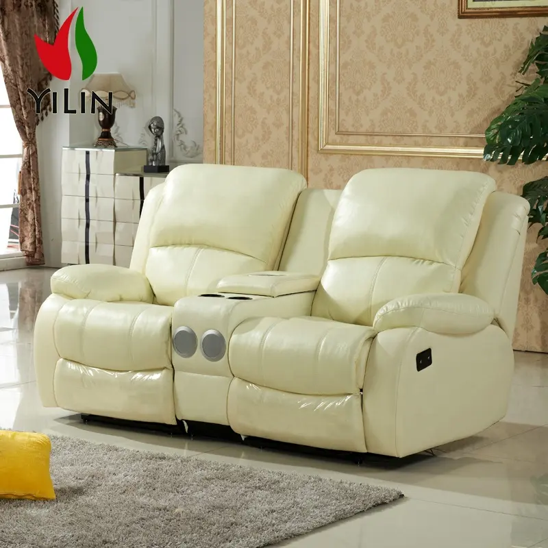 Sofás seccionales para el hogar, conjunto de sala de estar, 2 plazas, sofá reclinable con altavoz, asientos de cine