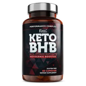 Keto bhb Ketone ngoại sinh bổ sung Beta hydroxybutyrate Ketone muối, keto thuốc 60 viên nang