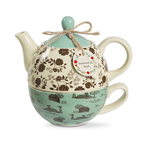 Personnalisation théière en céramique pour un ensemble théière en porcelaine avec tasse unique utilisé empilable théière pour un - Product Image 2