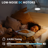 Ventilateur de plafond intérieur noir mat à moteur électrique DC avec pales en bois, lumière et télécommande pour hôtels et usage domestique