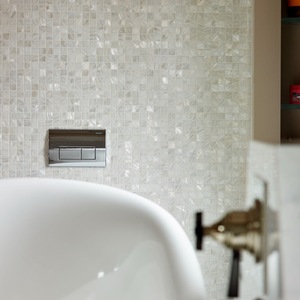 Mosaicos de <span class=keywords><strong>Cristal</strong></span> Iridiscente de 4mm para Paredes Exteriores de Hoteles, Azulejos para Piscinas y Baños, 30x30cm - Product Image 2