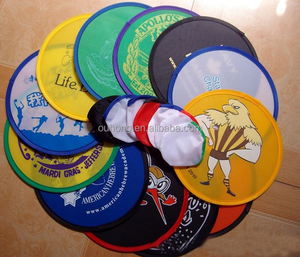 Gran oferta 2024, volante plegable de nailon suave personalizado, ventilador de mano plegable, disco redondo volador para perros, entrenamiento al aire libre, juguetes para mascotas Frisbeed - Product Image 3