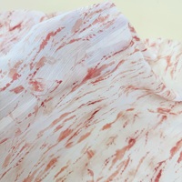 Tissu jersey 100 % polyester imprimé floral, largeur 43/44 pouces, extensible, léger, 90 GSM, style décontracté, couleurs vives, trame pour robes.