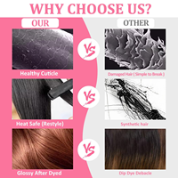 Extensions de cheveux à clipser sans couture en gros, 100 % cheveux vierges Remy vietnamiens, double épaisseur, couleur et longueur personnalisées pour femmes