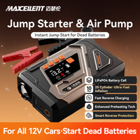 Battery Booster Pack Start 3000A 2300mAh Lithium Iron Phosphate 12V Discharge Portable 150PSI Tire Inflators Jump Starter Air