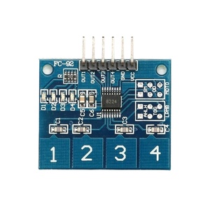 Nuevo módulo de interruptor táctil capacitivo TTP224 de 4 vías para Uno - Product Image 1
