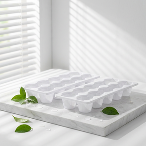 Custom Design <strong>Disposable</strong> PET 6 Cavity Clear <strong>Plastic</strong> Food Grade Pastry <strong>Dessert</strong> Big <strong>Tray</strong> Packaging Cakes Sandwich Snow Rectangle - Product Image 1