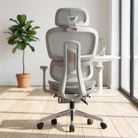 Chaise de bureau ergonomique en maille avec dossier haut, accoudoirs réglables en 3D et inclinaison à grand angle, chaise de bureau robuste pour ordinateur