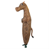 Bas quantité minimale de commande Halloween Party Cosplay Mascotte Dessin Animé Costume Personnalisé Gonflable Giraffle Costume Pour Adultes