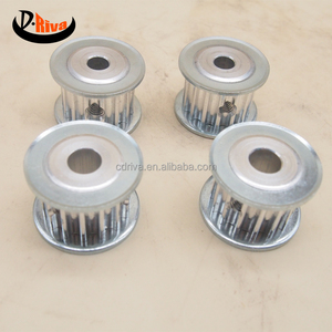 GT3 3M 20 dientes de aleación Bore5/7/8/10/12mm <span class=keywords><strong>polea</strong></span> de sincronización compatible con correa 3M <span class=keywords><strong>polea</strong></span> <span class=keywords><strong>doble</strong></span> de nailon síncrono para máquina láser - Product Image 1