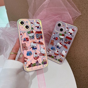Ốp Lưng Điện Thoại iPhone 13 Pro Max 12 Pro 11 Xr XS, Ốp Điện Thoại TPU Mềm Hình Mèo Kitty Dễ Thương Nhiều Màu - Product Image 3