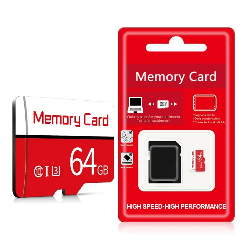 Harga Pabrik Grosir Kartu Penyimpanan Pasokan 64Gb 16Gb TF 32Gb Taiwan Kartu Mikro TF SD 128 Gb Kartu Memori