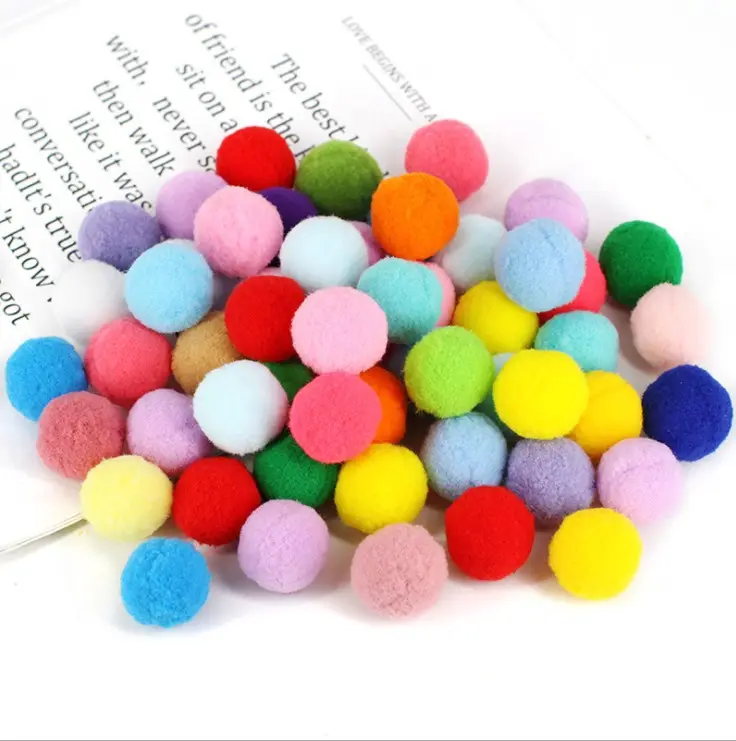 10/15/20/25/30 mm Fluffy Soft Pom Poms Pompoms Ball Handmade Kids Toys Wedding Decor DIY Sewing Craft Supplies