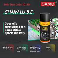 Nettoyant de chaîne de moto Sanvo O Ring X Ring sûr, non corrosif, à action rapide, dégraissant avec support d'étiquette privée personnalisée