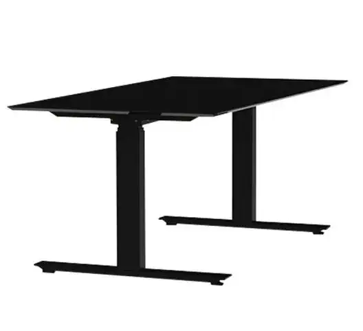 Mesa de computador ajustável, altura elétrica, design simples, mesa de pé ajustável
