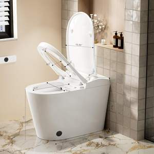 Inodoro inteligente Bidé Asiento <span class=keywords><strong>con</strong></span> calefacción Limpieza femenina Agua caliente Pantalla LED seca <span class=keywords><strong>Sensor</strong></span> de pie 1000g <span class=keywords><strong>MAP</strong></span> Flush Piso de diseño moderno - Product Image 4