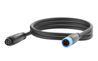 Câble de raccordement DL-A16 avec connecteur mâle autobloquant vers prise femelle, étanchéité IP65/IP67, terminal en alliage de cuivre M16 à souder