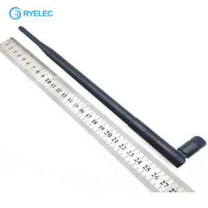 Antena WiFi de Goma Negra de 290 mm para Interiores y Exteriores, 2.4 GHz, con Conector Hembra para Router, Tipo Antena de Látigo, Venta al Por Mayor de Fábrica - Product Image 3