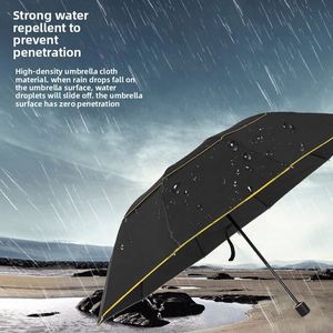 Parapluie de golf grande taille, résistant au vent, double couche, 2 plis, ouverture automatique, fibre de verre, impression de logo personnalisé, parapluie de golf promotionnel - Product Image 2