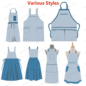 Juego de delantal de <span class=keywords><strong>chef</strong></span> de cocina de algodón de diseño personalizado Meita Home, guante de horno de refrigeración y soporte para ollas con logotipo como regalo - Product Image 6