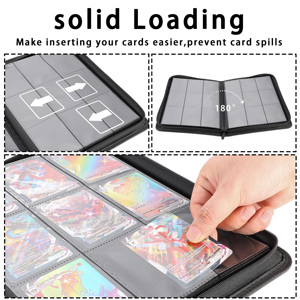 Álbum de Tarjetas Coleccionables de PU Personalizado OEM con 9 Bolsillos y Páginas Fijas, Carpeta para Tarjetas Coleccionables de Almacenamiento a Largo Plazo, Carpeta de Tarjetas a Prueba de Agua con Páginas Fijas - Product Image 3