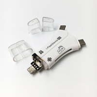 Lector de tarjetas de memoria multiinterfaz 4 en 1 tipo C USB 3,0 lector de tarjetas SD OTG Micro TF lector de tarjetas para teléfono tableta portátil