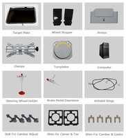 Maßgefertigte Elektrische Einzelbildschirm-Auto-3D-Achsvermessungsmaschine für Autowerkstätten
