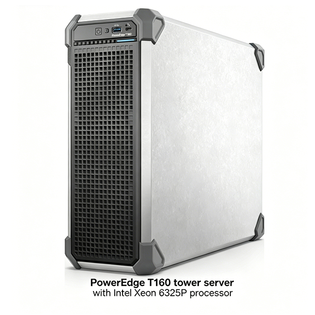 PowerEdge T160 Tower Server Intel Xeon 6 16GB DDR5 UDIMM 2TB SATA HDD Chassis Business & Data Storage in Stock