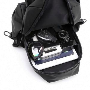Free Sample Summer High Quality Waterproof Soft Tactile <b>Nylon</b> Fabric Men's <b>Crossbody</b> Chest <b>Bag</b> Daily Life Outdoor Walking - Product Image 5