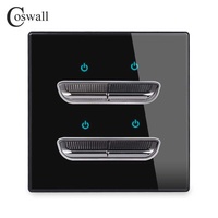Kendiliğinden İyileşen Sıfırlama Anahtarı IP20 Alev Geciktirici 86 Siyah Cam Panel LED Işıklı 10A 250V Tam Seri İhracat Duvar Priz Setleri