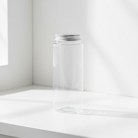 Best verkochte 500ml cilindervormige plastic pot, BPA-vrij, voor fruitsap en water, met aangepast logo