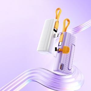 Batterie externe portable 5000 mAh, mini chargeur de téléphone portable d'urgence, format porte-clés, mince, station d'alimentation externe portable - Product Image 5