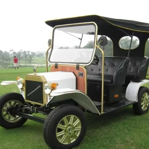 Carrito de Golf Vintage de Lujo, Estilo 2025, para Turismo y Playa, 8 Asientos, Autonomía de 50-70 km, Certificado CE, Batería de Plomo-Ácido, 6 Personas - Product Image 2
