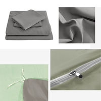Ensemble de draps de lit de luxe pour chambre double 4 pièces linge de lit ensembles de draps de lit taille King Size