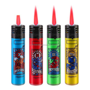 Briquet USB rechargeable au butane moderne 1959 Espagne, corps en plastique couleur arc-en-ciel dégradé, cadeau d'affaires, briquet à cigarettes - Product Image 3