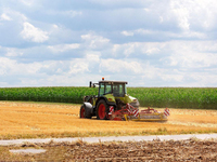 2.8m Largeur de coupe Chinese Top Farmer Factory Moissonneuse-batteuse avec YTO-4LZ-9B1 de tête de grain