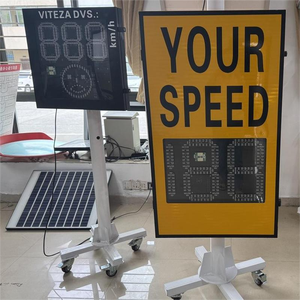 Señal de Velocidad con Radar Solar para Uso <span class=keywords><strong>en</strong></span> Todo Tipo de Clima, para Carreteras de Montaña, Advertencia de Velocidad de Vehículos <span class=keywords><strong>en</strong></span> <span class=keywords><strong>Tiempo</strong></span> <span class=keywords><strong>Real</strong></span> - Product Image 2