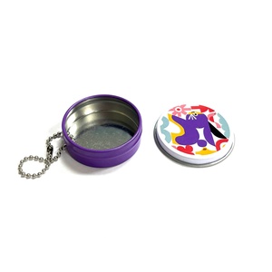 Boîte d'emballage métallique 40x14mm, boîte à bonbons, design personnalisé, mini boîte de rangement en métal, boîte métallique avec chaîne - Product Image 3