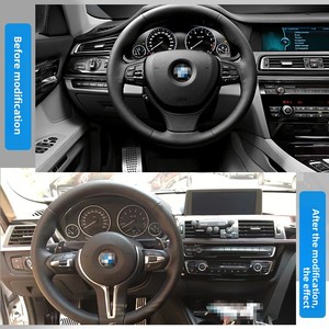 Volante de fibra de carbono adecuado para la modificación de <span class=keywords><strong>BMW</strong></span> Serie 3, Serie 5, Serie 7, <span class=keywords><strong>525</strong></span>, 530, x1, x2, x3, x4, x5, x6 - Product Image 2