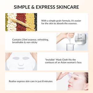 Korean Face <b>Masks</b> Green Bean Hydrating Deep Smooth Acne Skin Care Facial Sheet <b>Mask</b> - Product Image 4