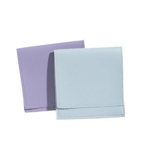 Sac pliable en cuir PU 8x8cm pour le rangement des écouteurs, sac d'emballage anti-poussière pour bijoux - Product Image 5