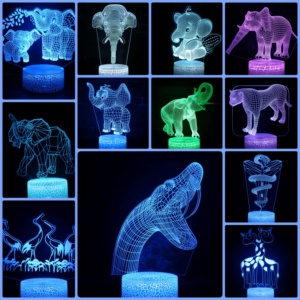 Wholesale 3D Night <b>Lights</b>, 3D <b>LED</b> <b>Lights</b>, Acrylic Night <b>Lights</b>, Custom Patterns, Festival Gifts From Lighting Factory. - Product Image 6