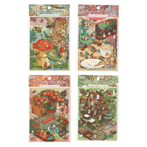 3 autocollants par paquet, série souvenirs culturels et créatifs, autocollants créatifs 3D, autocollants <span class=keywords><strong>de</strong></span> paysages pour enfants, bricolage - Product Image 5