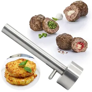 RTS mutfak aracı paslanmaz çelik profesyonel Falafel yapımcısı Scoop et Baller aracı paslanmaz çelik karışım meatball