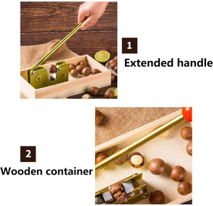 Tay gỗ opareted hạt điều Quả Óc Chó Macadamia Pecan Nuts Cracker mở máy <span class=keywords><strong>nutcracker</strong></span> - Product Image 2